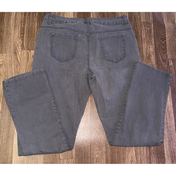 Bandalino Samantha Women's Gray Denim Jeans Size 14 Bootcut Stretch Casual - Picture 7 of 7